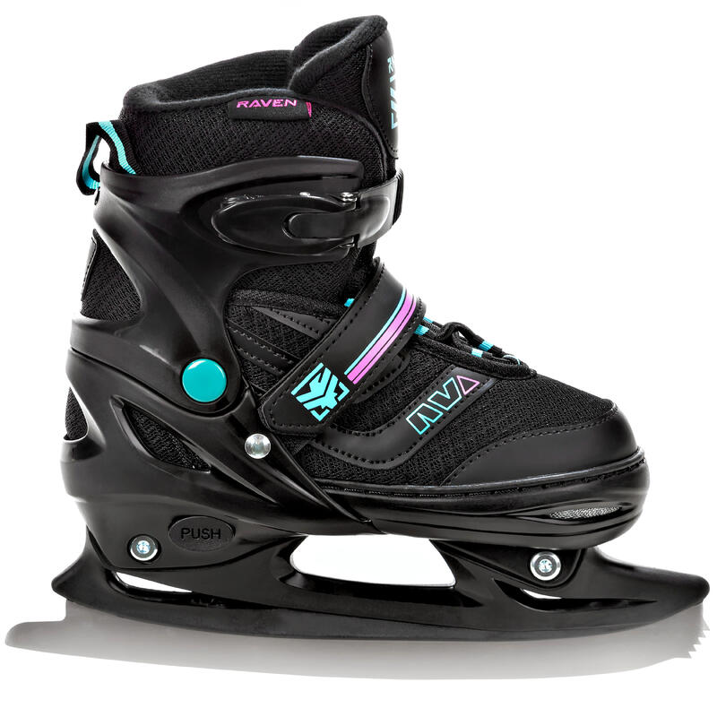 Patines Ajustables 2en1 Drill Negro/Menta/Rosa