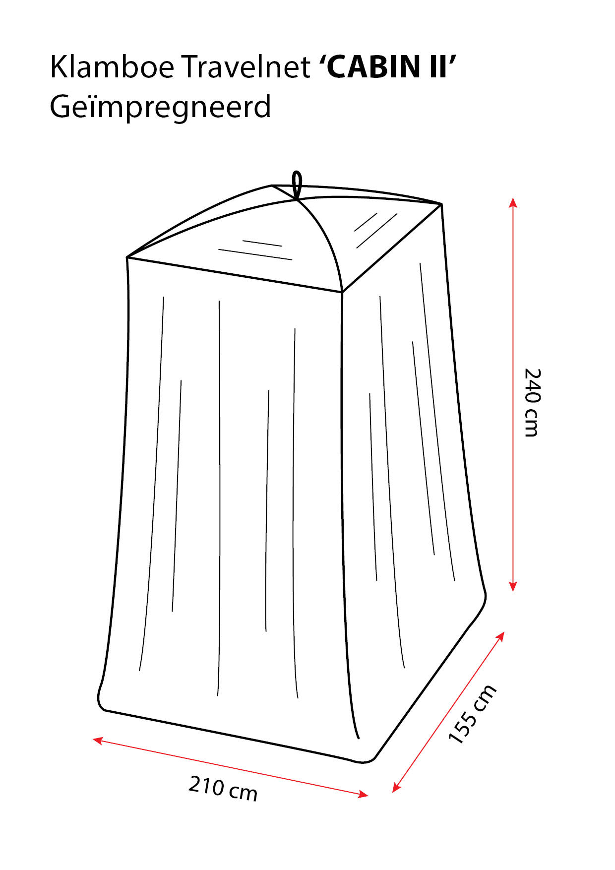 Travelnet zanzariera da viaggio CABIN II impregnata L210x 155x H240cm 2 pers. 4/7