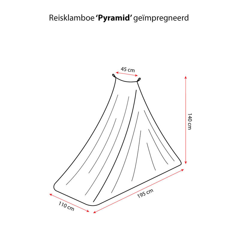 Travelnet Moskitonetz Pyramid imprägniert