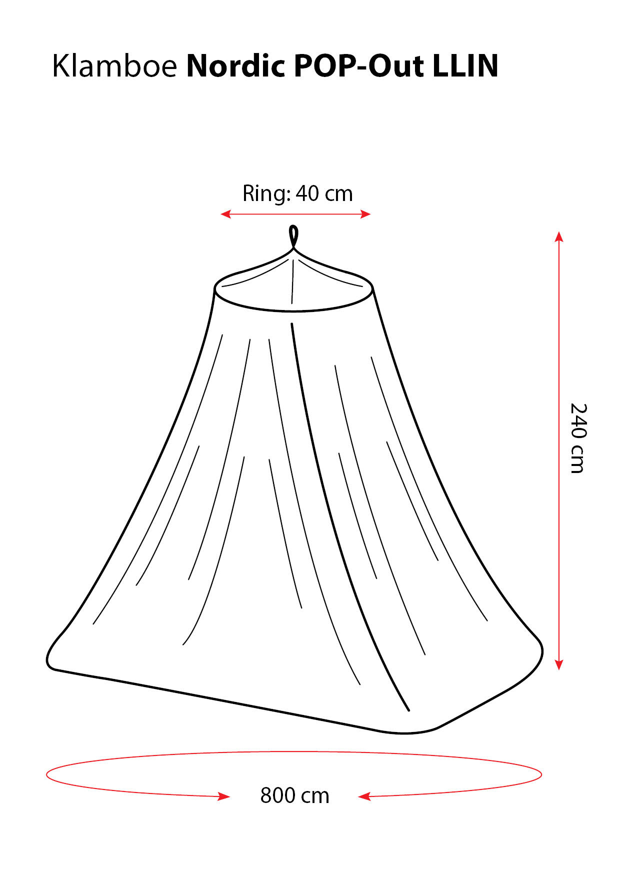 Travelnet zanzariera da viaggio Pop Out Adventure - impregnata - 1000 maglie 5/7