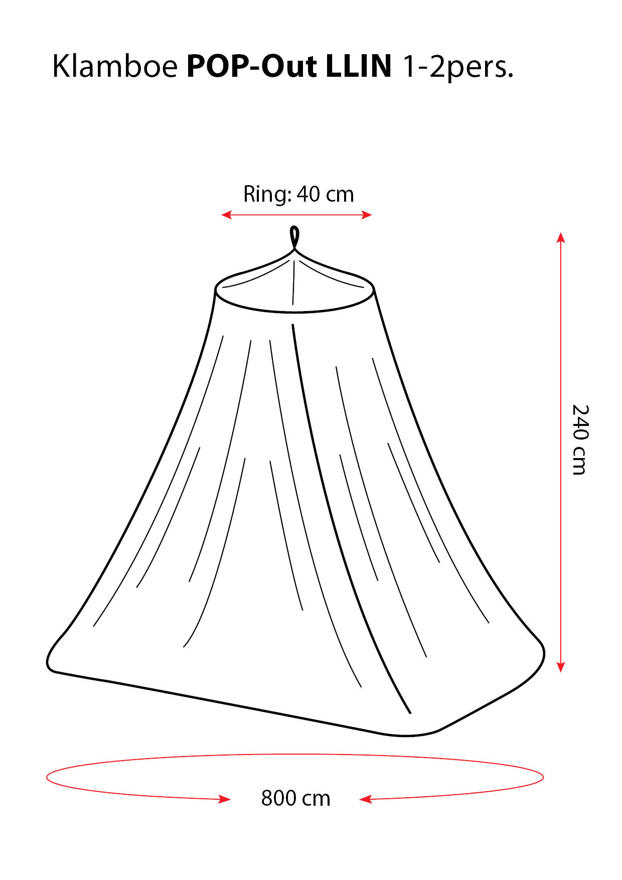 Travelnet reisklamboe Pop Out I - geïmpregneerd 800cm  1-2pers 4/7