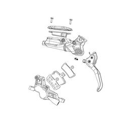 Carbon schijfremhendel versie 2 Sram Level A1-B1