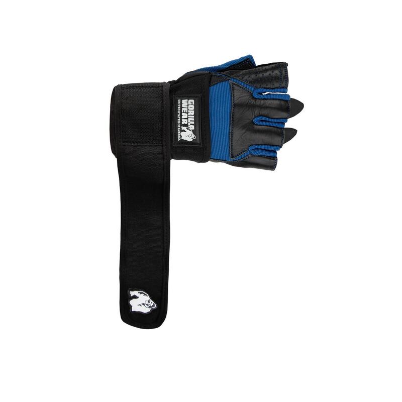 Dallas Wrist Wraps Gloves - Black/Blue