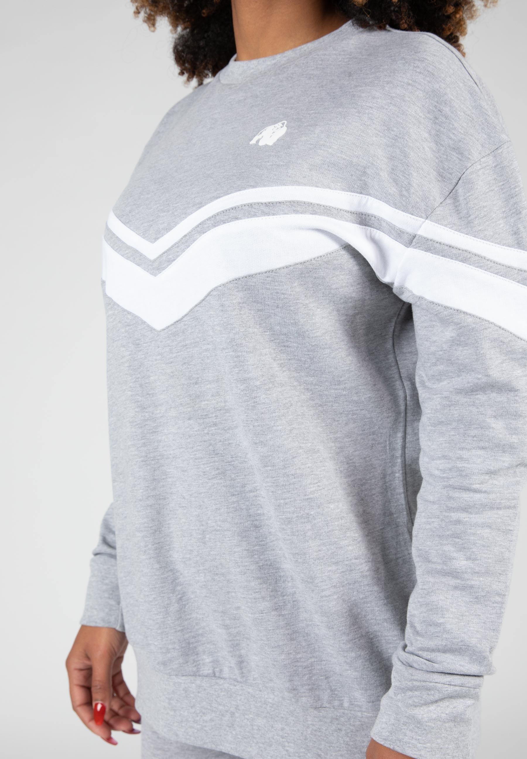 Hailey Sweatshirt in Übergröße - Grau Melange 5/6