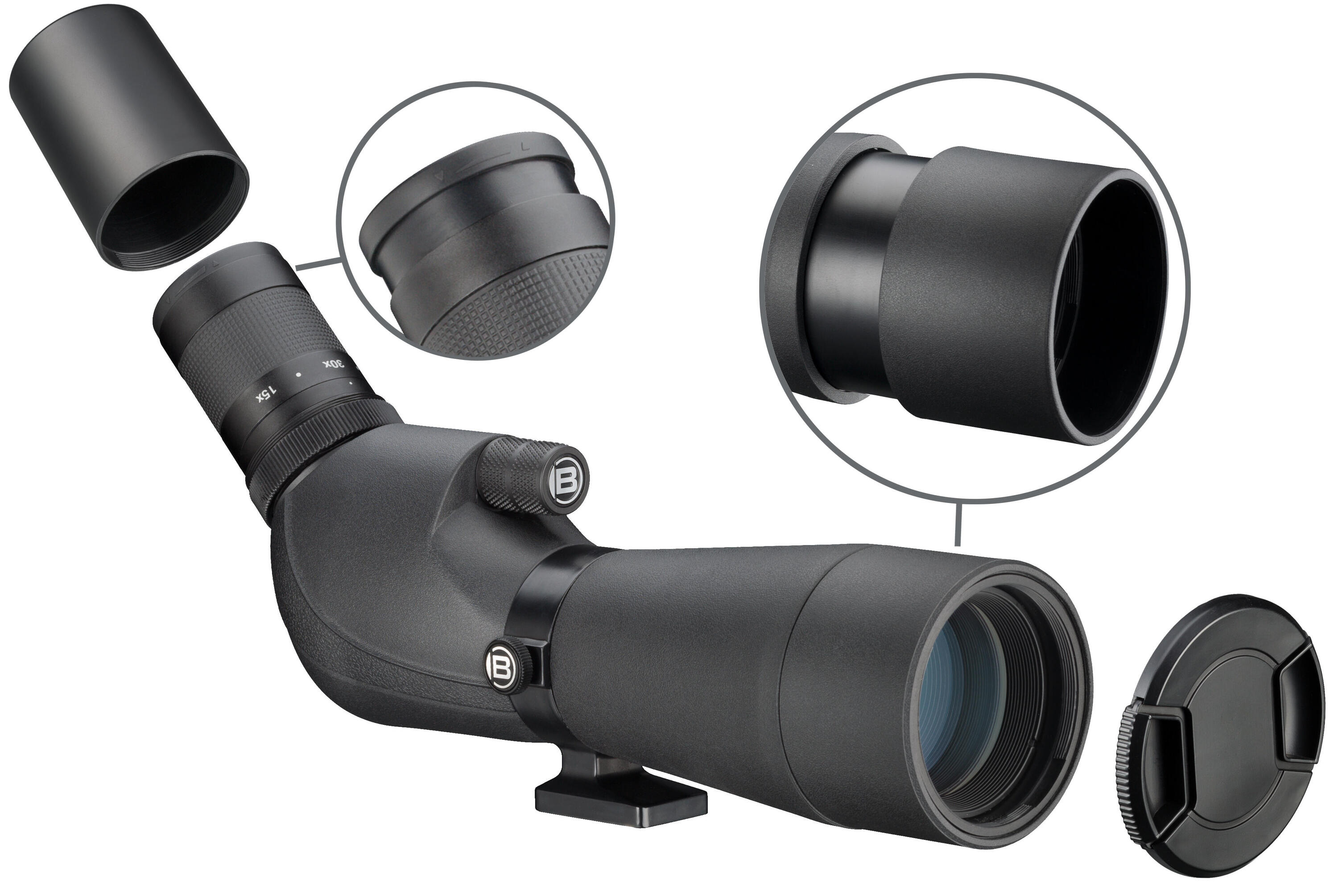 Telescopio terrestre BRESSER Corvette 15-45x60 impermeable 3/5