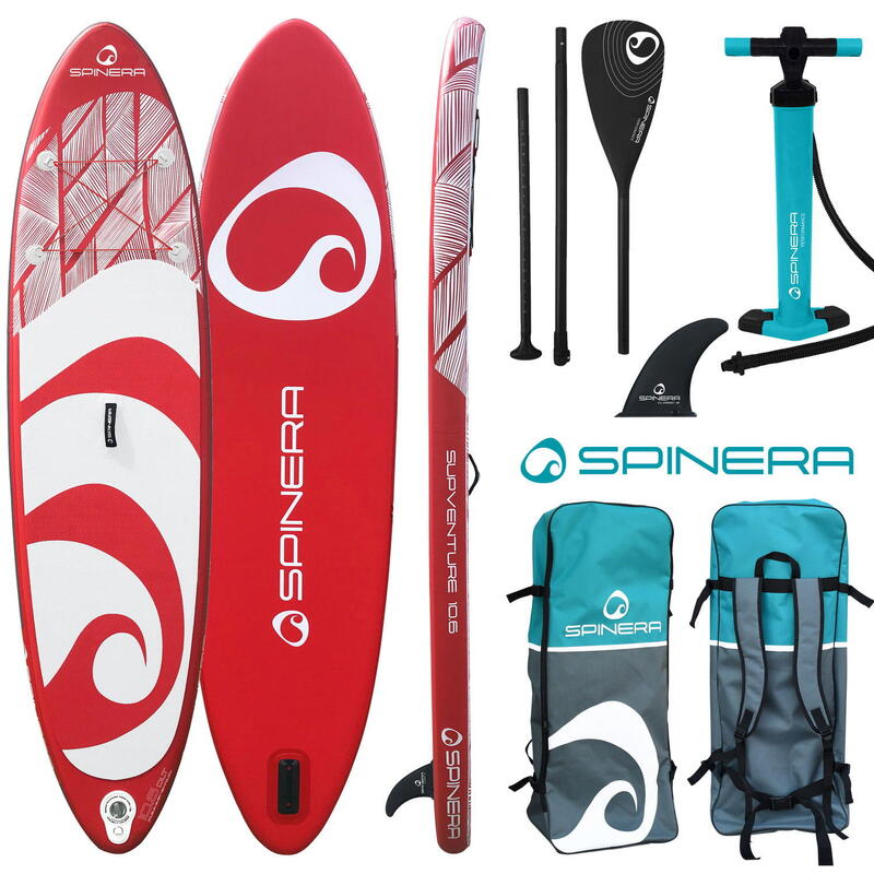 SPINERA Supventure 10'6" DLT SUP Board Stand Up Paddle aufblasbar Surfboard