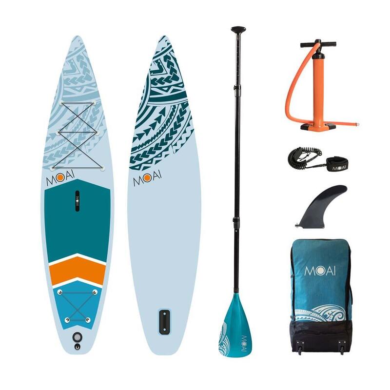 Moai Touring 11'6" SUP Board Stand Up Paddle Planche de Surf Gonflable Paddle