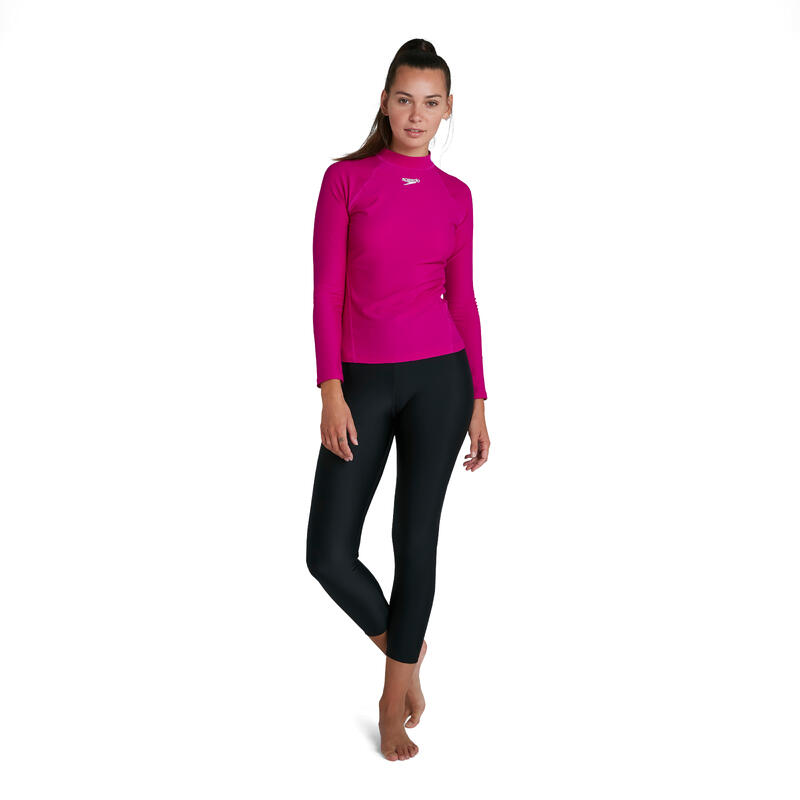 ENDURANCE®10 LITE LADIES' ESSENTIAL LONG SLEEVE RASH TOP - PINK