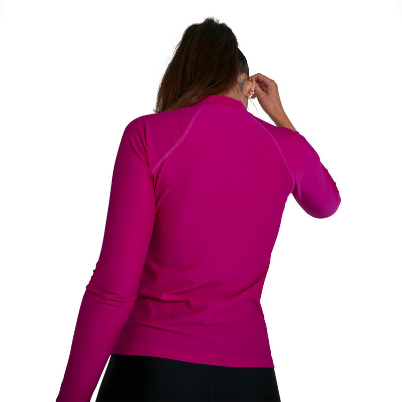 ENDURANCE®10 LITE LADIES' ESSENTIAL LONG SLEEVE RASH TOP - DIVA/WHITE