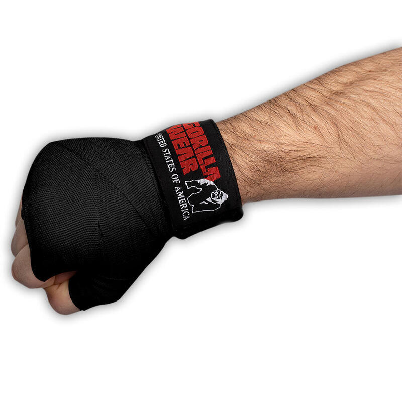 Bandage de boxe Gorilla Wear - Bandage de boxe - Noir - 3 m