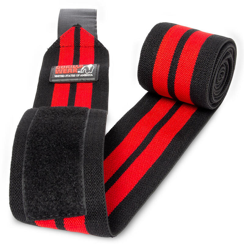 Knee Wraps - Black/Red - 200CM