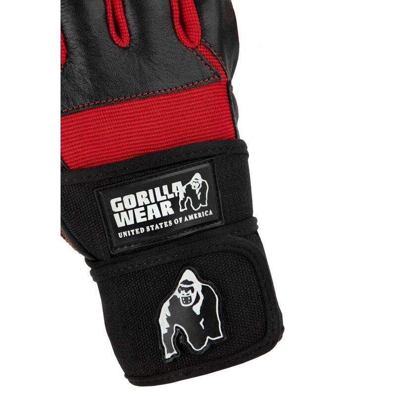 Dallas Wrist Wraps Gloves - Black/Red