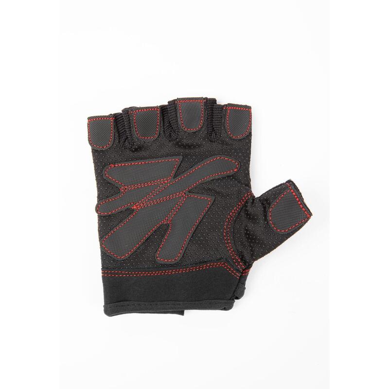 Wode los hombres guantes de fitness - Negro/Rojo Stitched