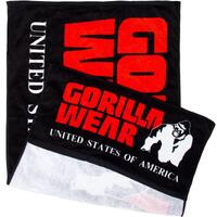 Gorilla Wear Functional Gym Towel - serviette - Noir/Rouge