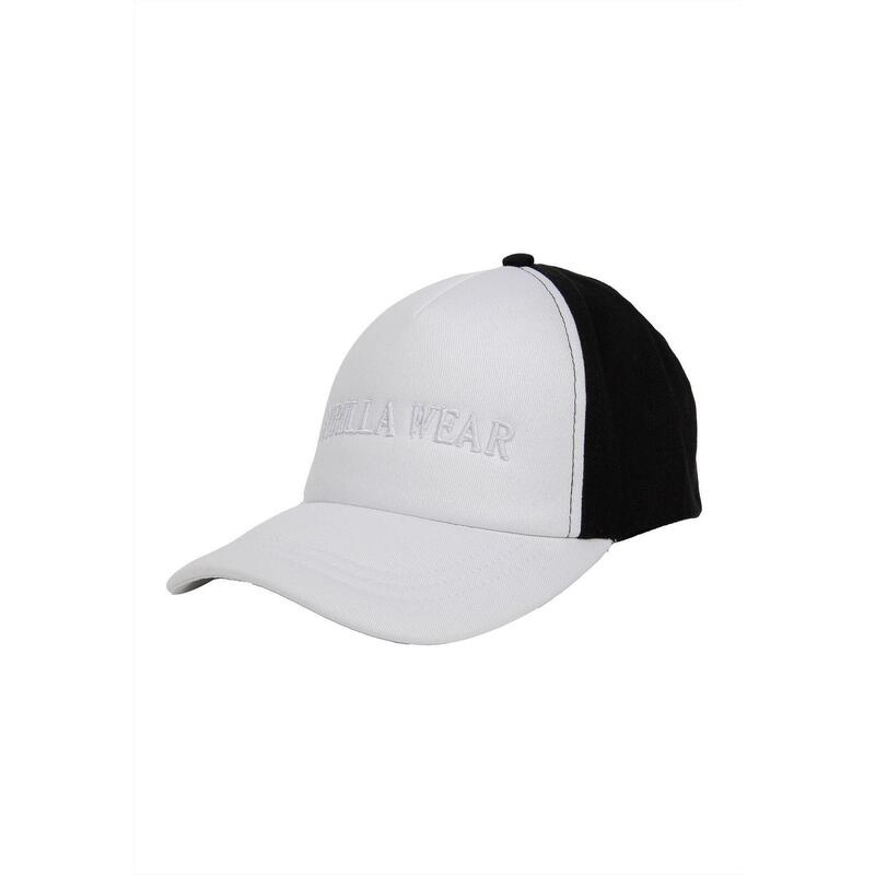 Sharon Ponytail Cap - White/Black