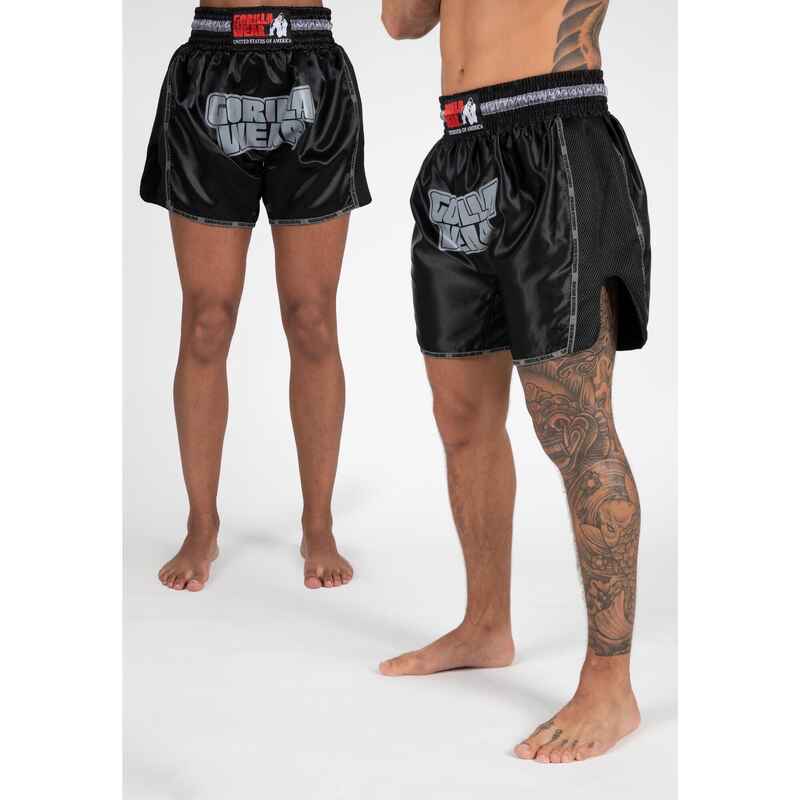 Shorts - Piru Muay Thai - Schwarz