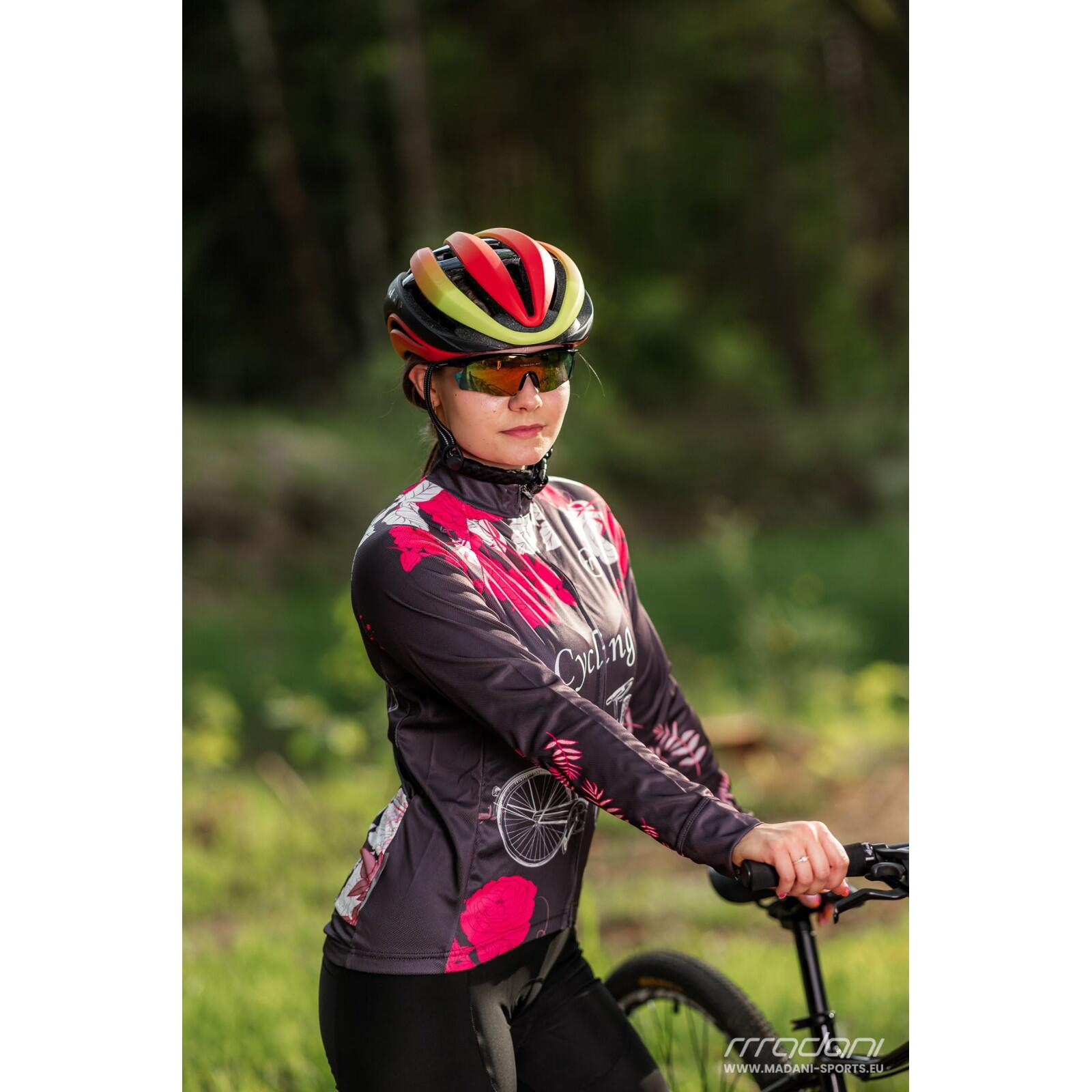 Koszulka rowerowa z długim rękawem damska madani 4/5