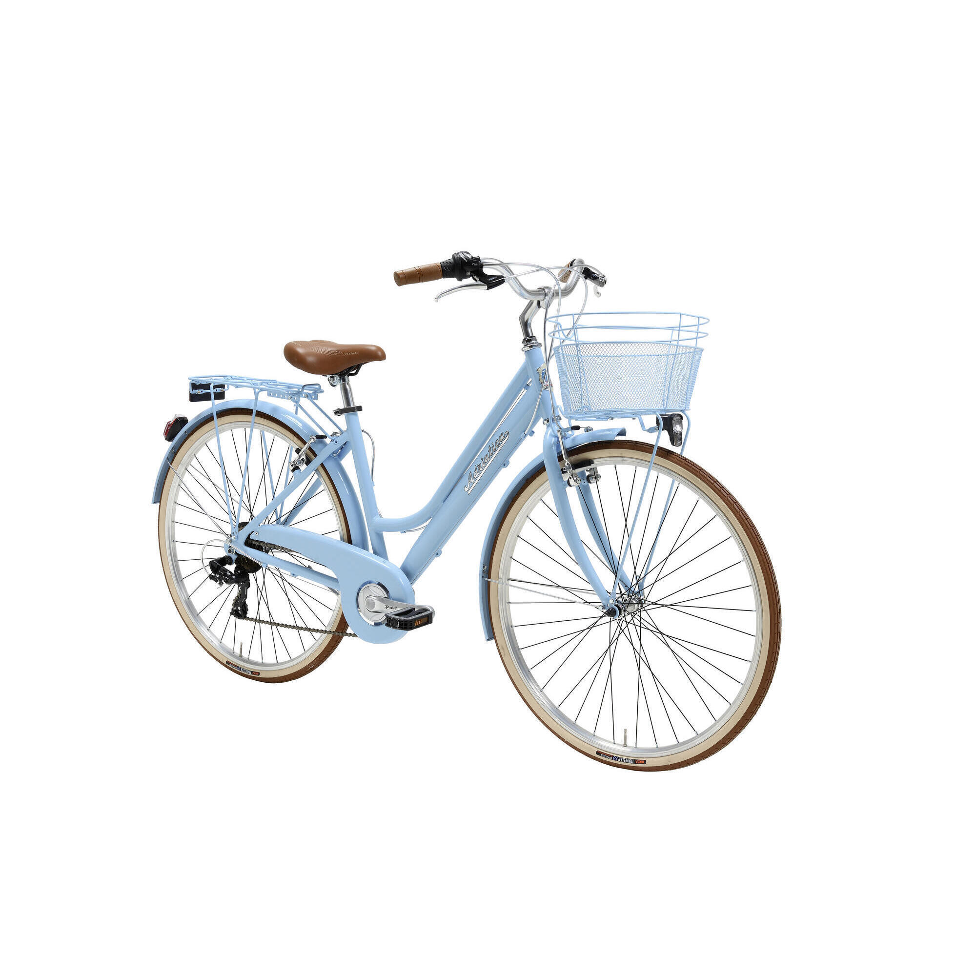 ADRIATICA ADRIATICA Stadsfiets 28 inch RETRO Lady blauw incl. mand