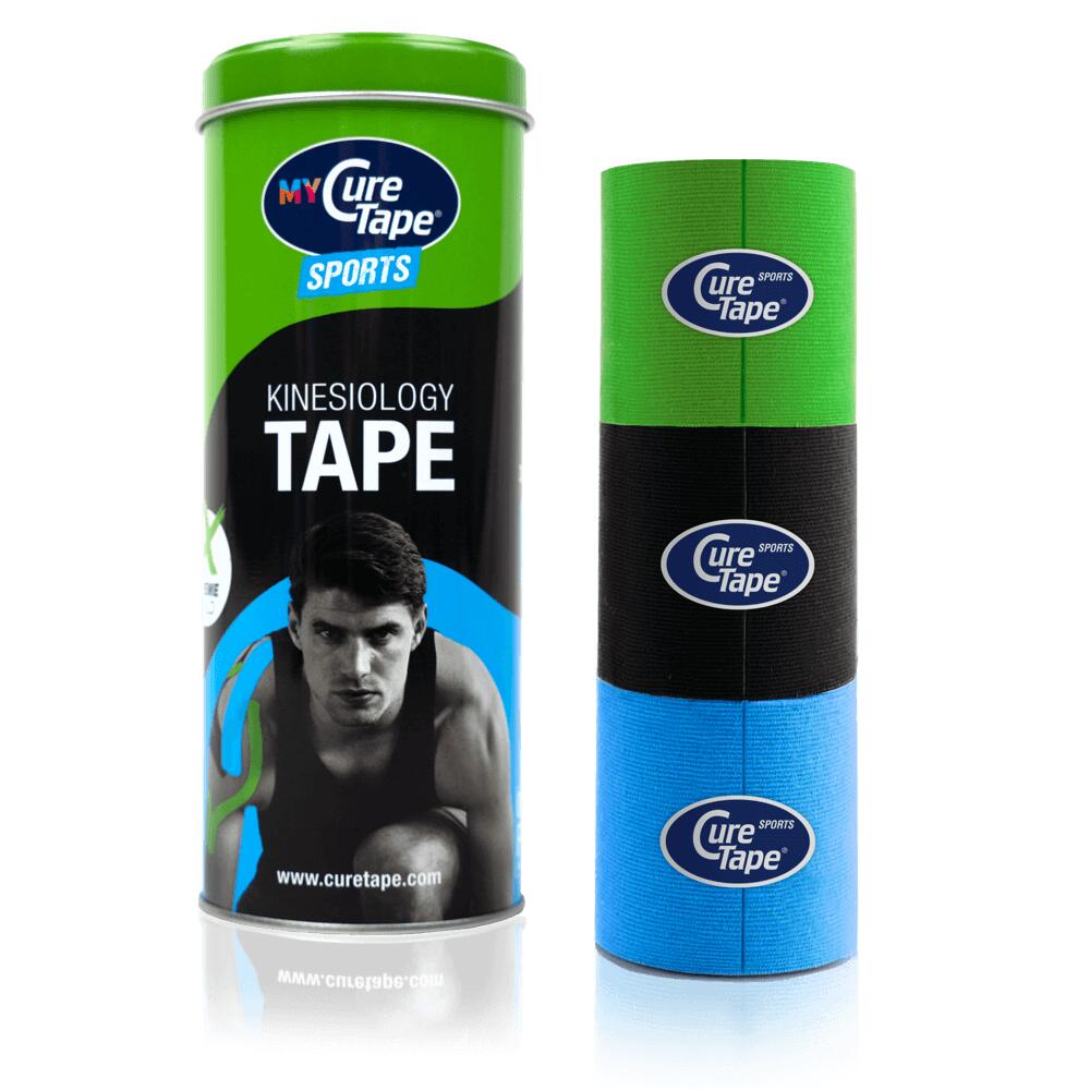 CureTape® Sports – 3 Rolls Kinesiology Tape 1/8