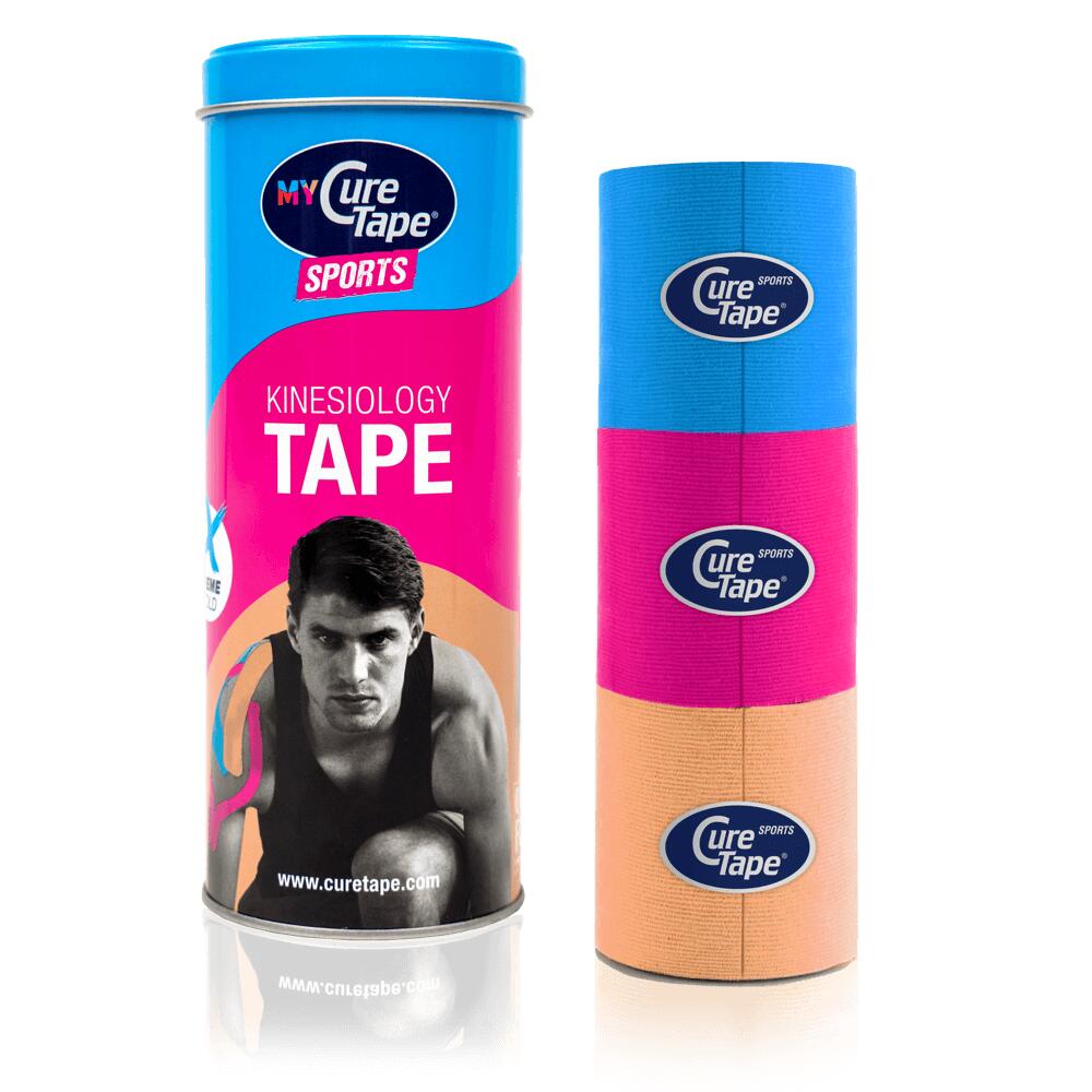 CureTape® Sports – 3 Rolls Kinesiology Tape 1/8