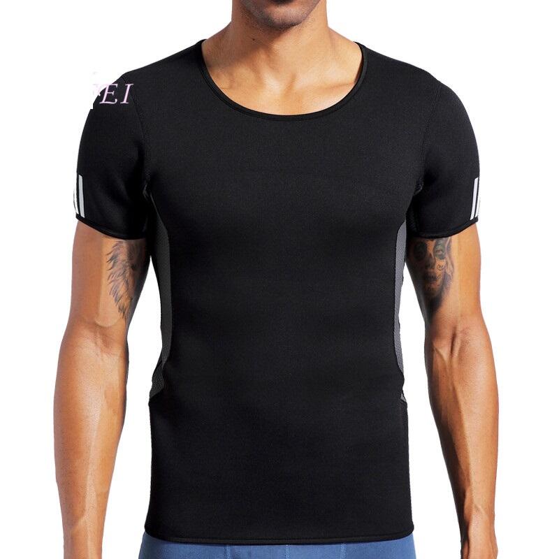 Tricou Neopren pentru slabit barbati BLACK , SlimBody