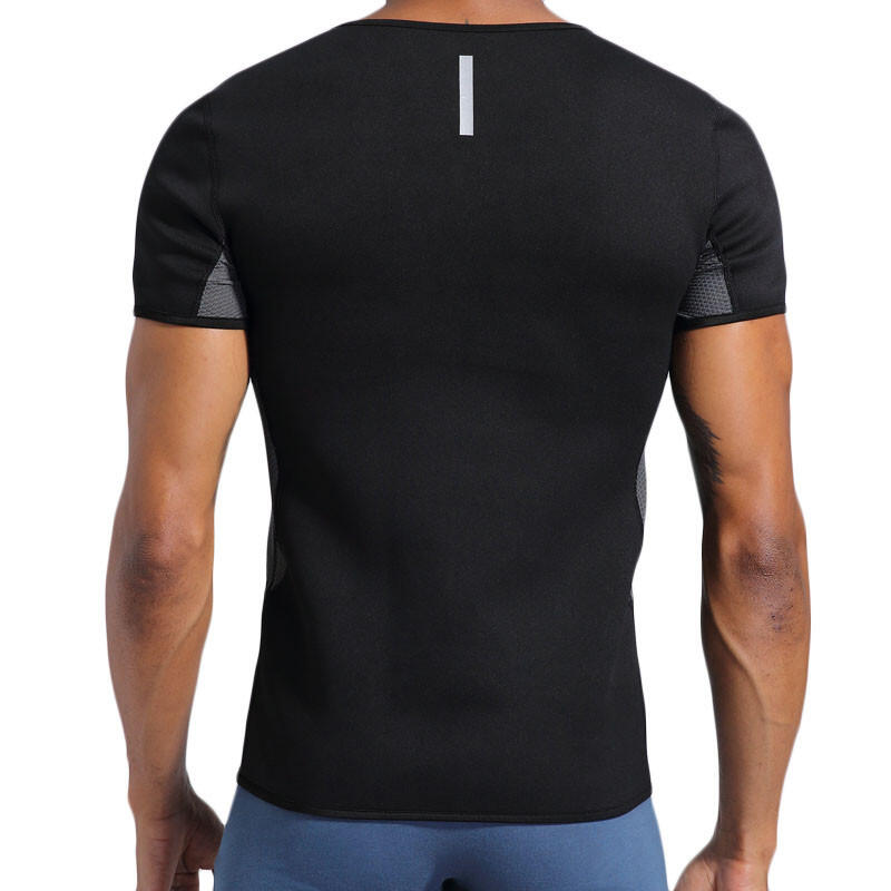 Tricou Neopren pentru slabit barbati BLACK , SlimBody