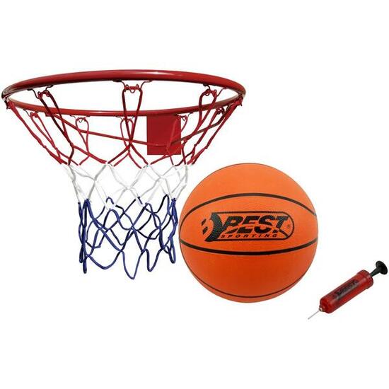 Obręcz do koszykówki Best Sporting 45cm, piłka, pompka