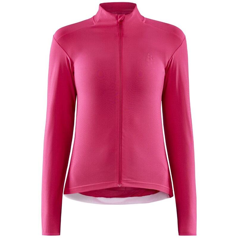 Fietsshirt - Craft Adv Essence Jersey lange mouw - L - Dames - Roze - Fietsshirt