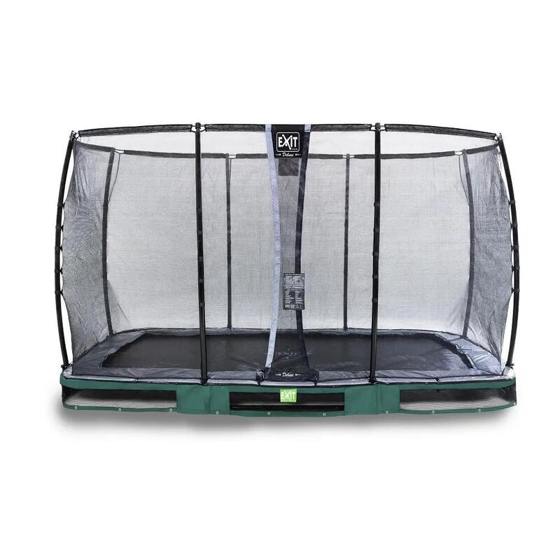 Trampoline - Elegant inground (incl. economy veiligheidsnet) - 214 x 366 cm - Gr