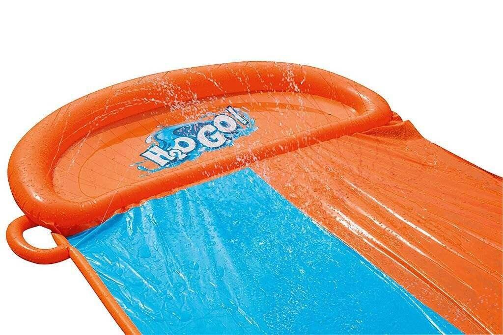 Wasserrutsche mit zwei Bahnen für Kinder Bestway Speedway 4/7