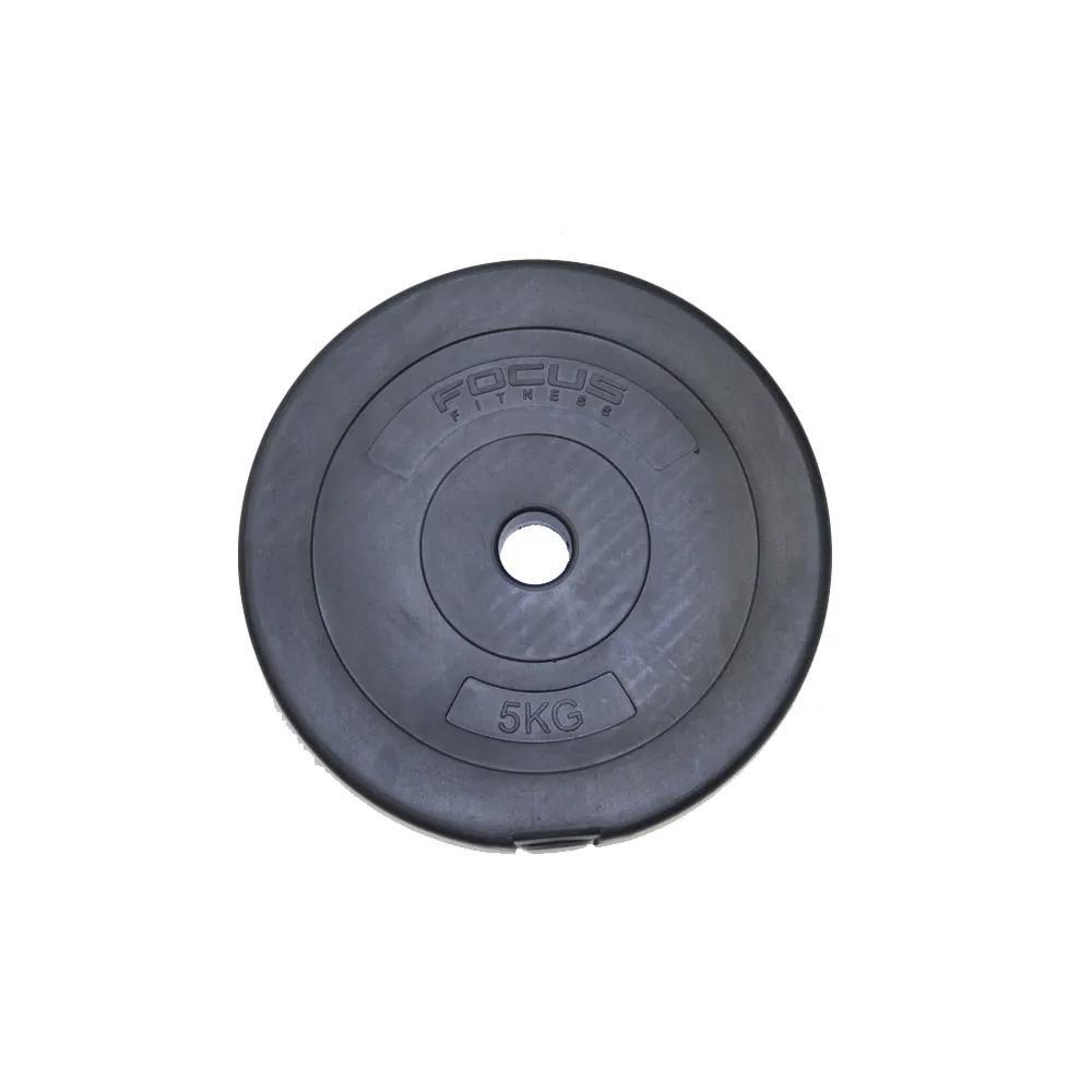 FOCUS FITNESS Hantelscheibe 30 mm - 5 kg - Kunststoff