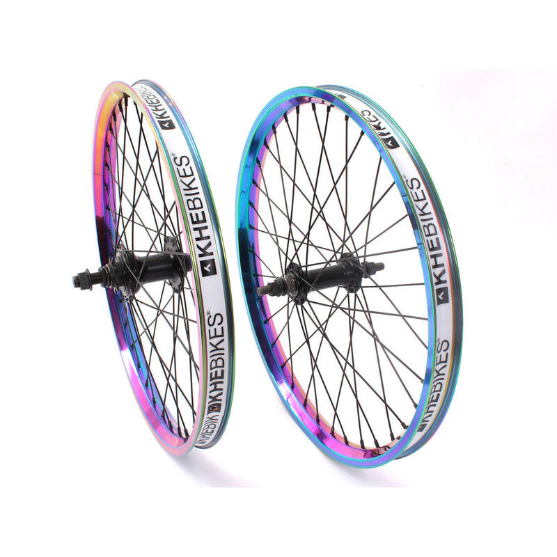 BMX LAUFRADSATZ MVP 20 ZOLL OIL SLICK 14MM S/B KHEBIKES