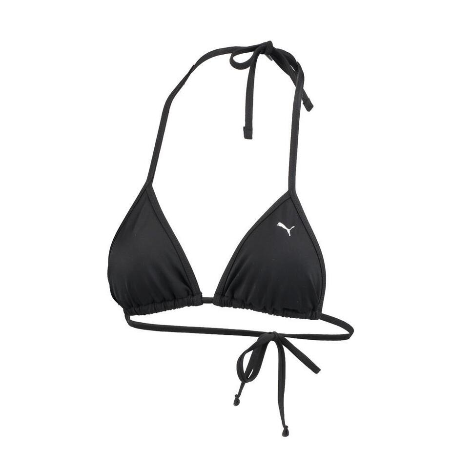 Damska góra od bikini Puma w kształcie trójkąta w kolorze czarnym