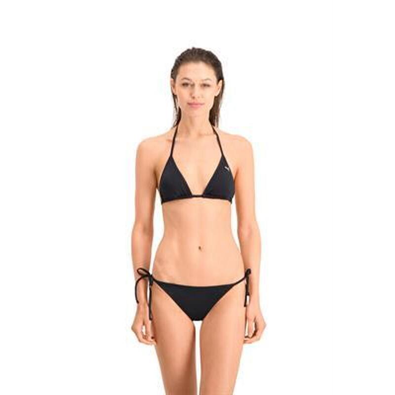 Haut de bikini triangle pour femme PUMA Swim Noir