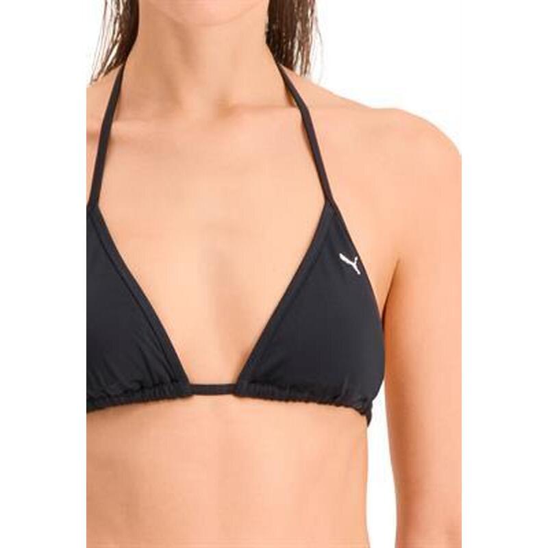 Haut de bikini triangle pour femme PUMA Swim Noir