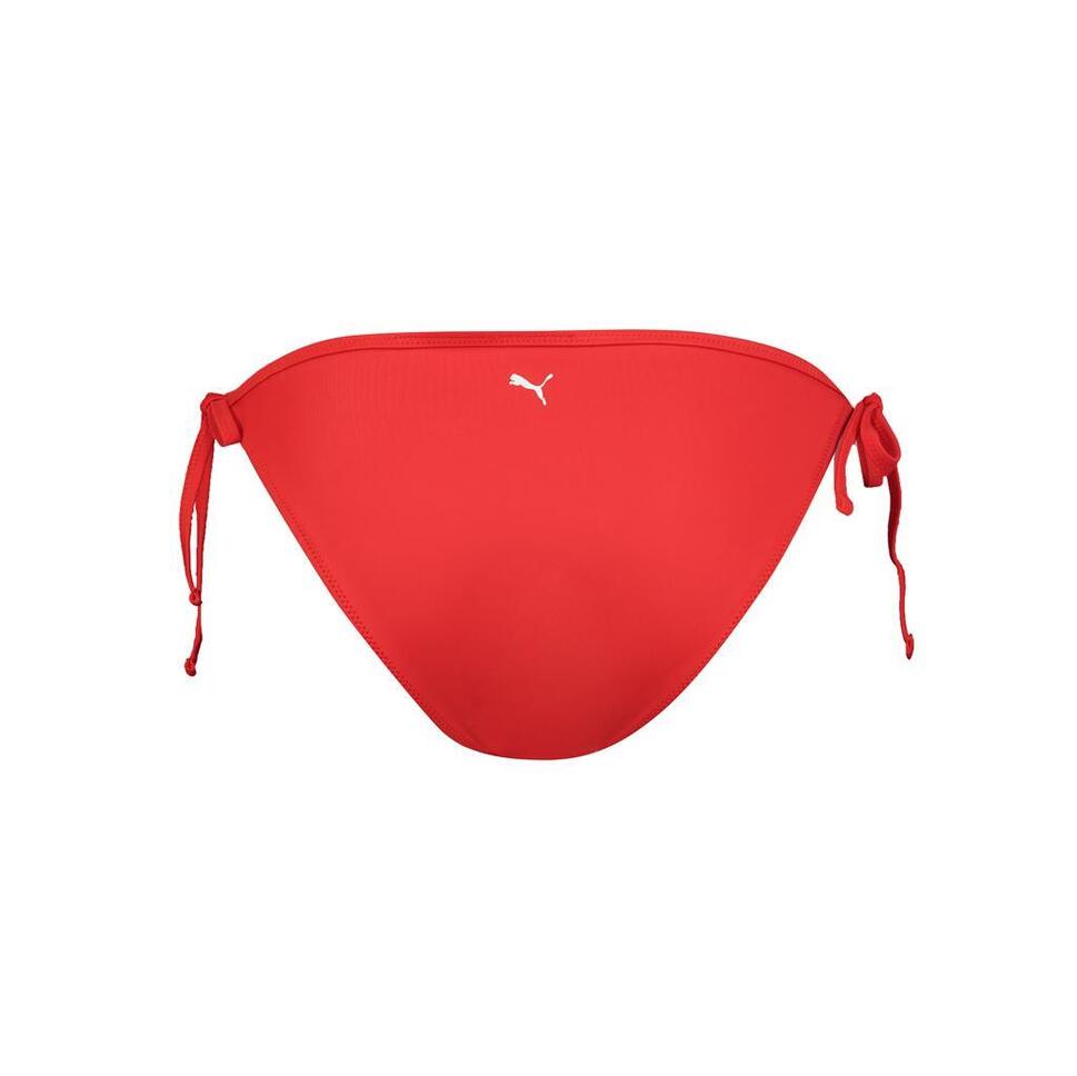 Dół od bikini Dameskie Puma wiązane po bokach w kolorze czerwonym