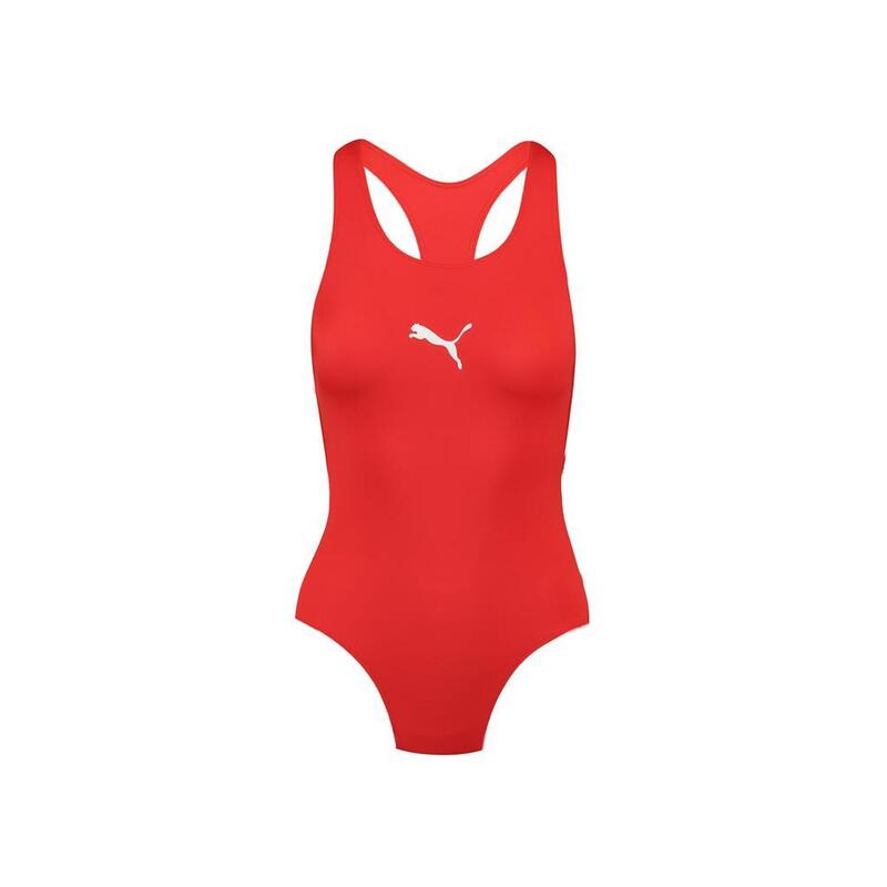 Maillot de bain à dos nageur pour femme PUMA Swim Rouge