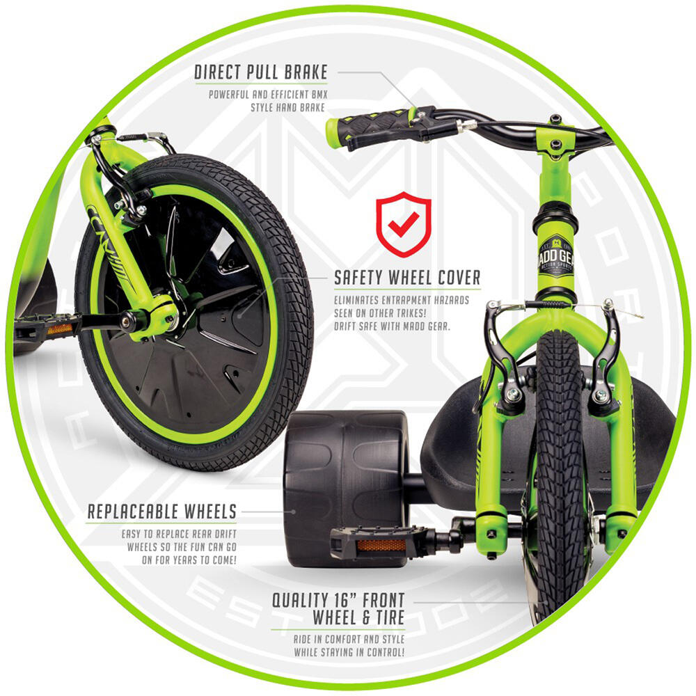 MGP Action Sports – DRIFT TRIKE – Drifting Trike – Max Rider Weight 68kg 4/6