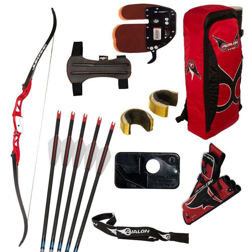 MERLIN ARCHERY MAC Teen Premium Complete Starter Set - RH - Red