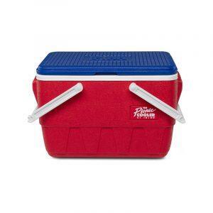 IGLOO PICNIC RETRO Borsa frigo portatile rigida rossa, 24 litri 36 lattine