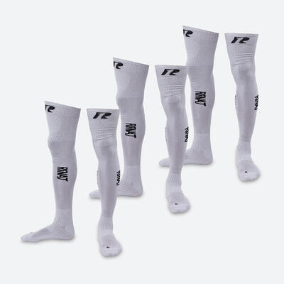 Calzettoni Calcio Portiere Rinat Classic R1 Pack 3 Taglia AL Bianco