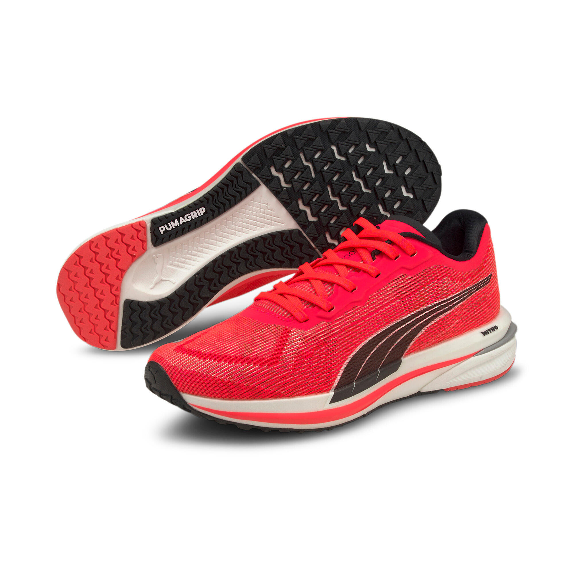 Damskie Sneakers PUMA WMNS Velocity Nitro Czerwono-Czarny-Biały 37