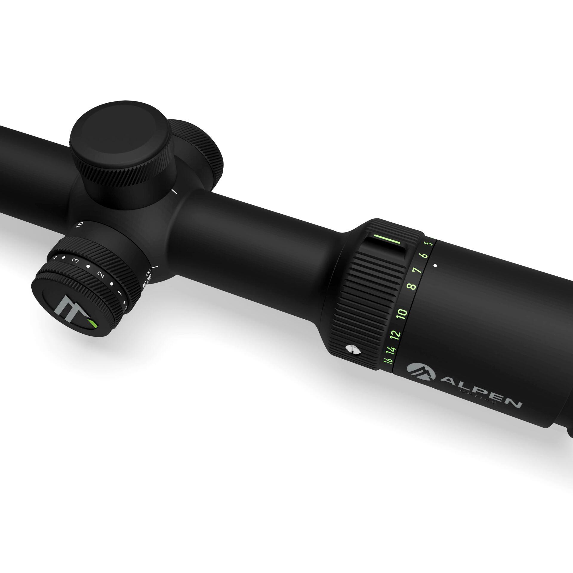 Visor de rifle ALPEN Apex XP 2.5-16x42 Con Reticula A4 Y Con Tecnologia Smartdot 3/4