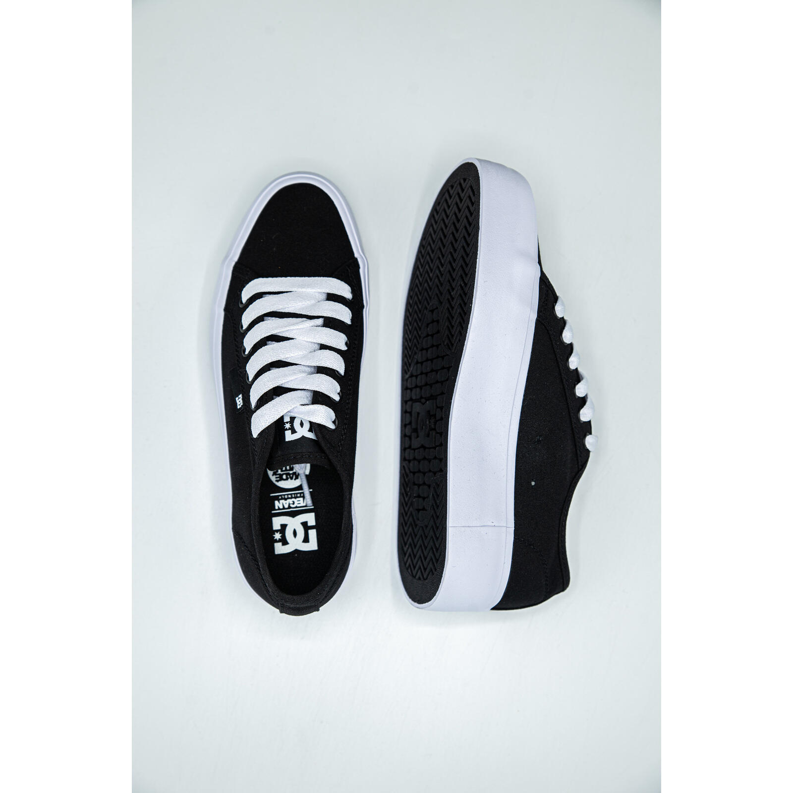 Baskets DC Shoes cu platforma Manual Platform, Noir, Femmes 2/5