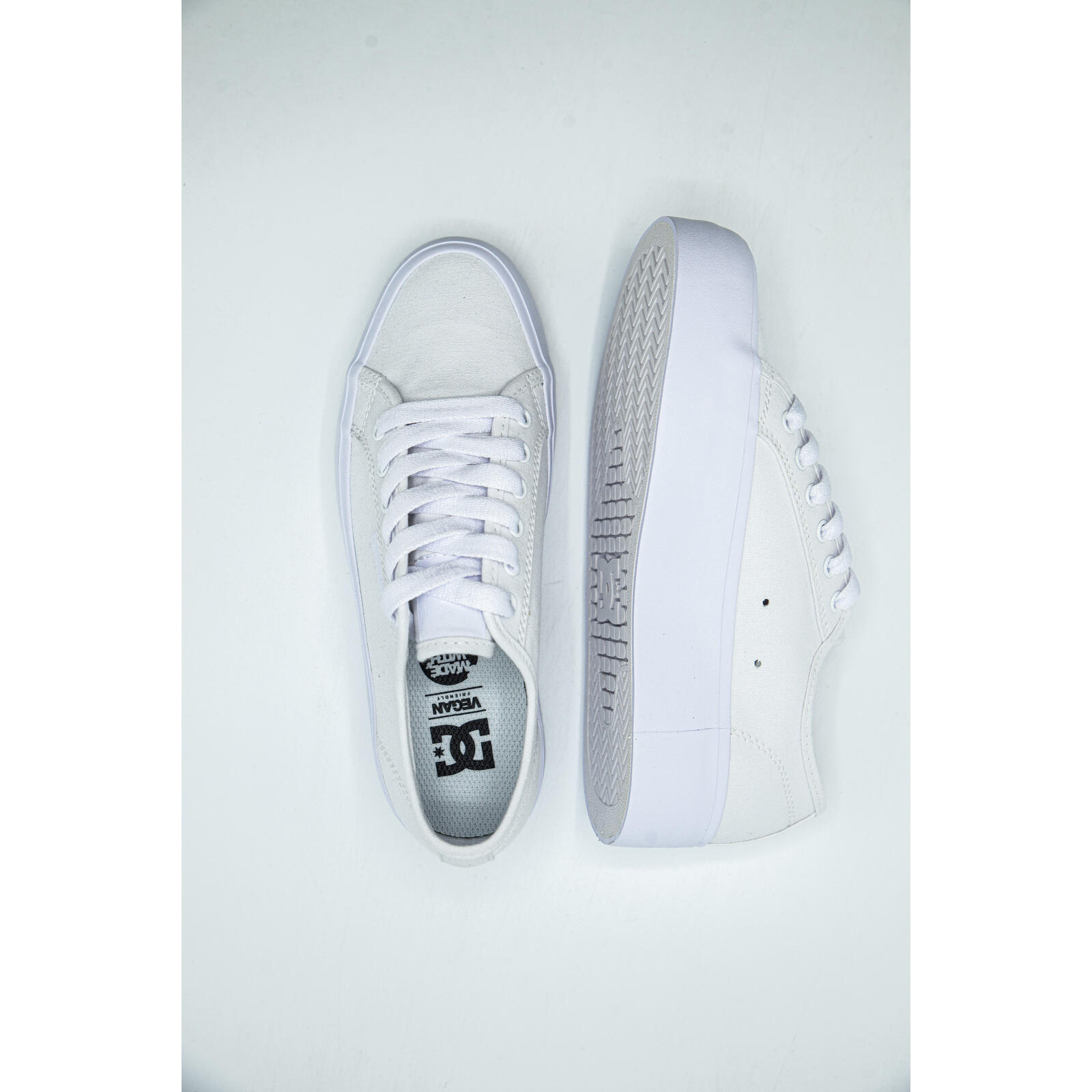 Scarpe da ginnastica DC Shoes cu platforma Manual Platform, Bianca, Donne 2/5