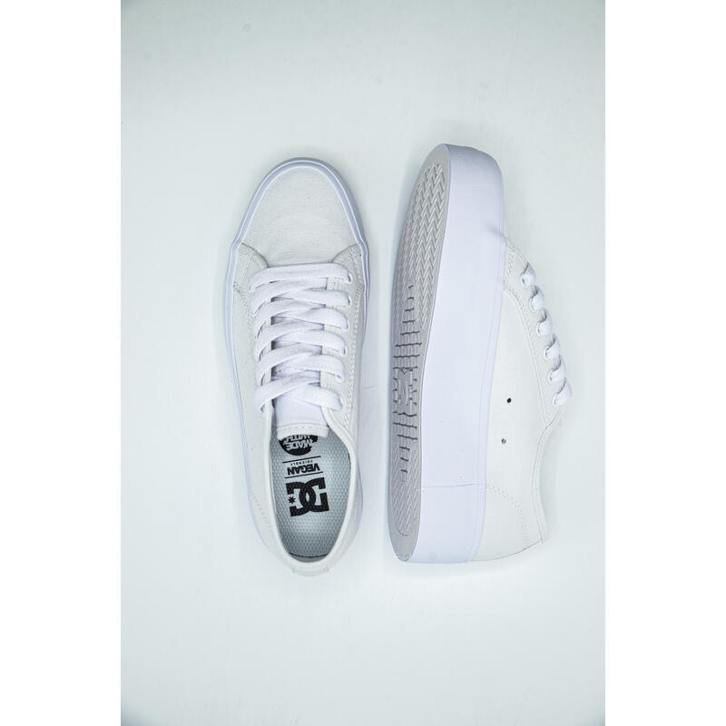 Baskets DC Shoes cu platforma Manual Platform, Blanc, Femmes