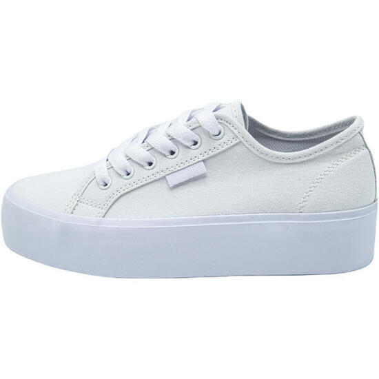 Baskets DC Shoes cu platforma Manual Platform, Blanc, Femmes