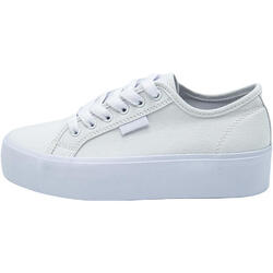 Baskets DC Shoes cu platforma Manual Platform, Blanc, Femmes