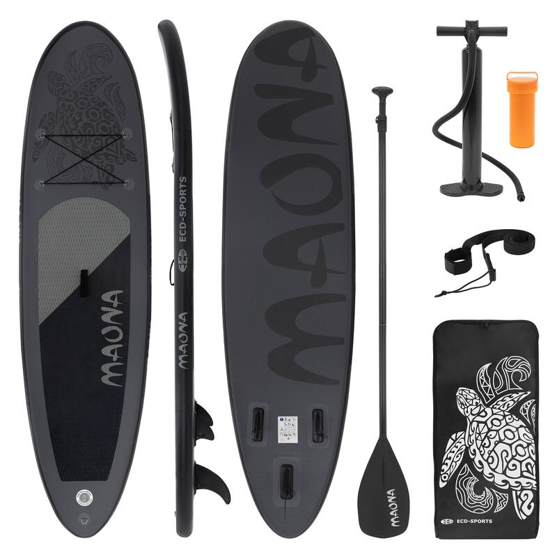 Tabla hinchable SUP surfboard stand up paddle maona negro 308cm con accesorios
