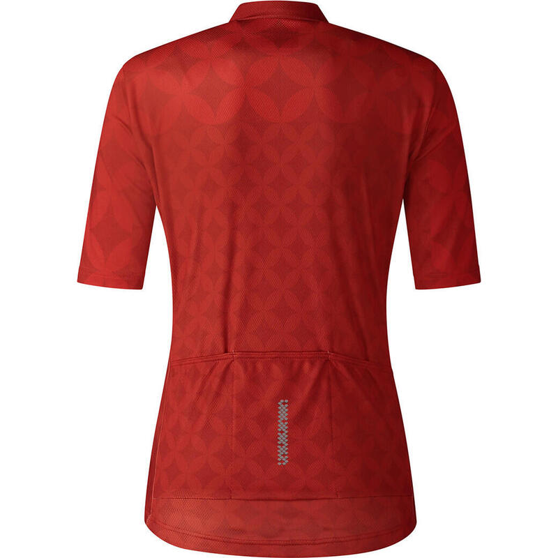 SHIMANO W's MIZUKI Short Sleeve Jersey,   Red